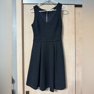 Jennifer Lopez Black Textured Mini Dress